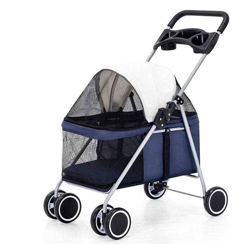 Stable Light Weight One Handle Foldable Pet Stroller