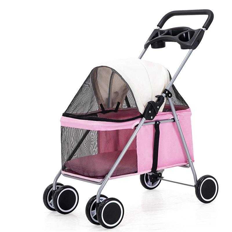 Stable Light Weight One Handle Foldable Pet Stroller