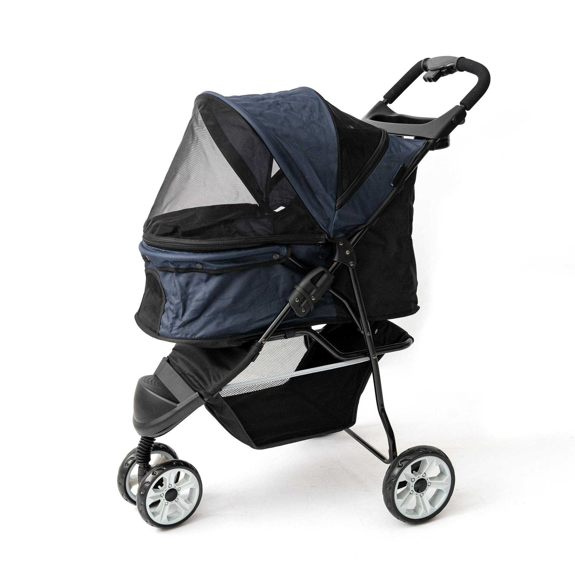 Stable Aluminum Alloy Light Weight One Handle Fold Pet Stroller