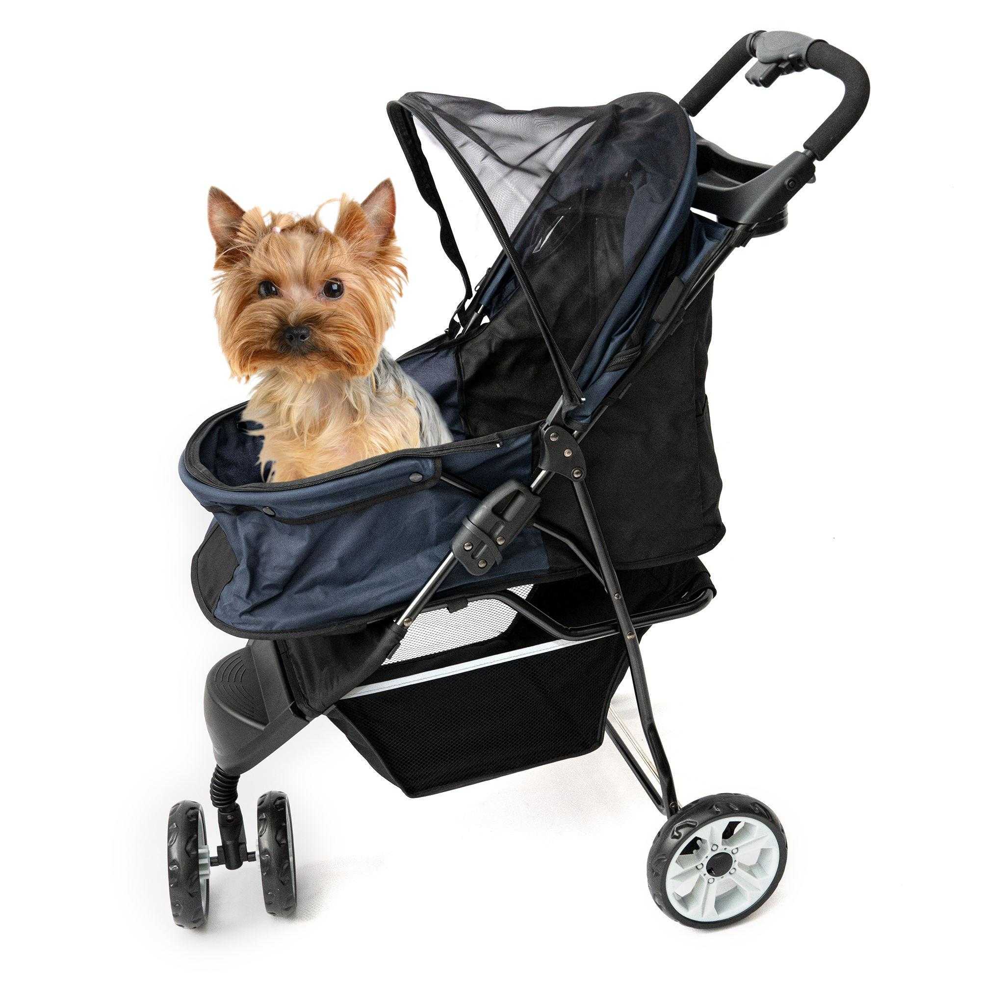 Stable Aluminum Alloy Light Weight One Handle Fold Pet Stroller