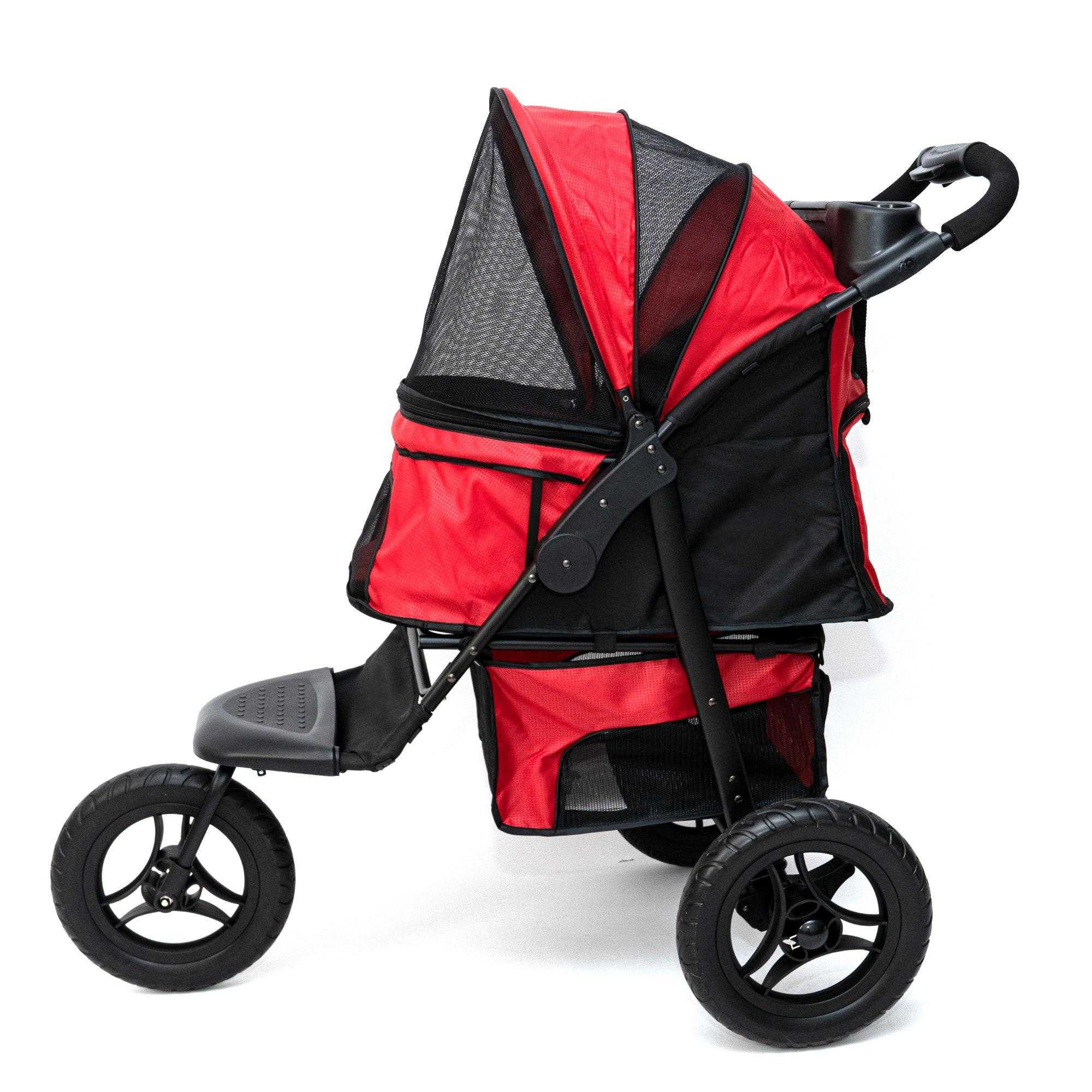 Stable Aluminum Alloy Light Weight One Handle Fold Pet Stroller