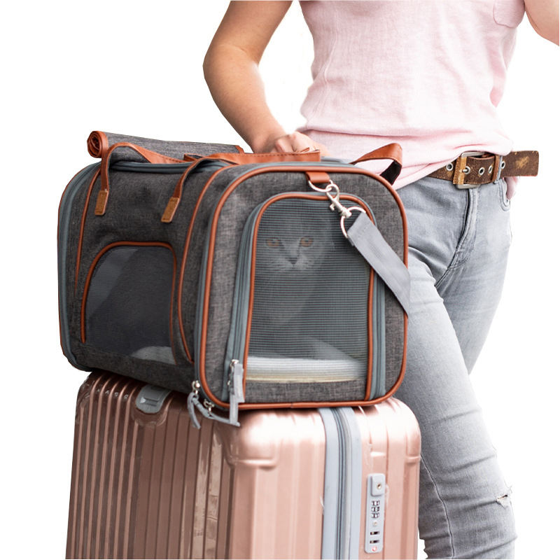 Wholesale Custom Fashion Foldable Pet Carrier Bag Portable Outdoor Travel Dog Carrier