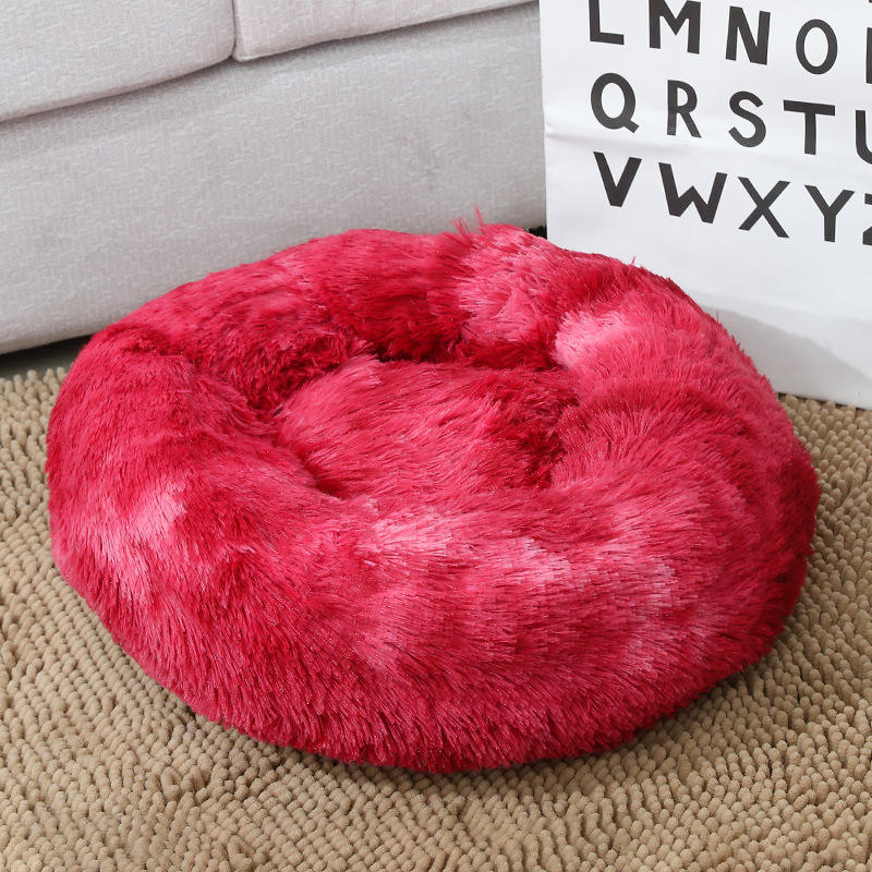 Autumn Winter Comfortable Plush Cat Beds Soft Dog Washable Donut Cuddler Multiple Sizes Sleeping Bed
