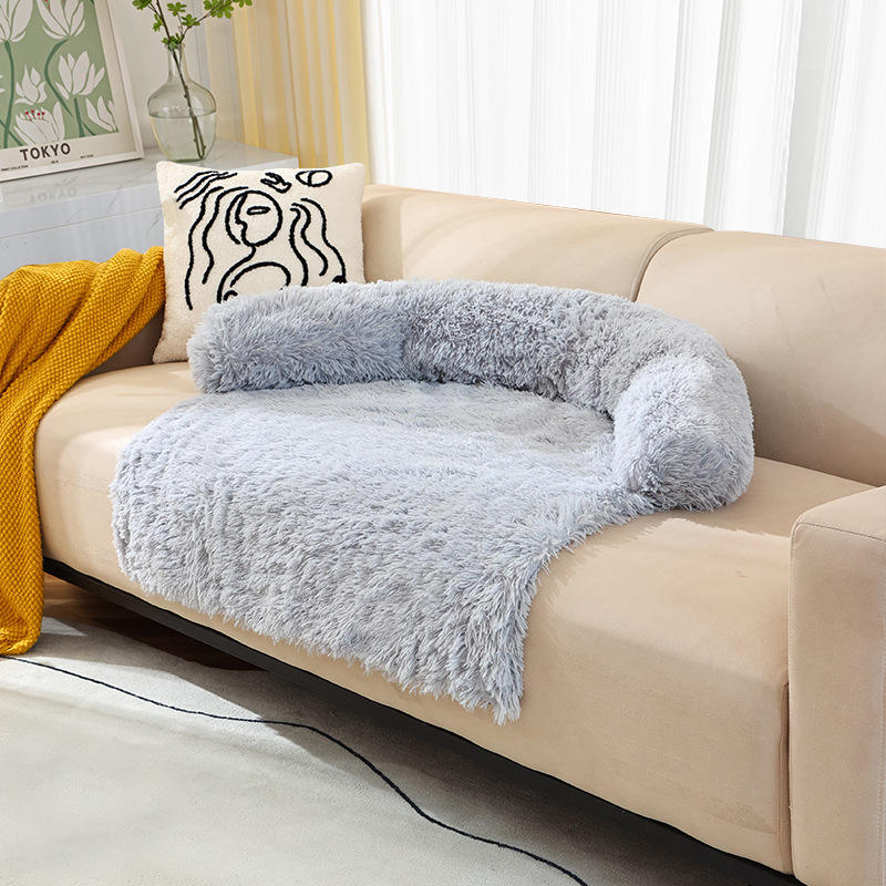 Wholesale Removable Zipper Soft Long Plush Mat Nest Winter Sleeping Waterproof Pet Dog Cushion