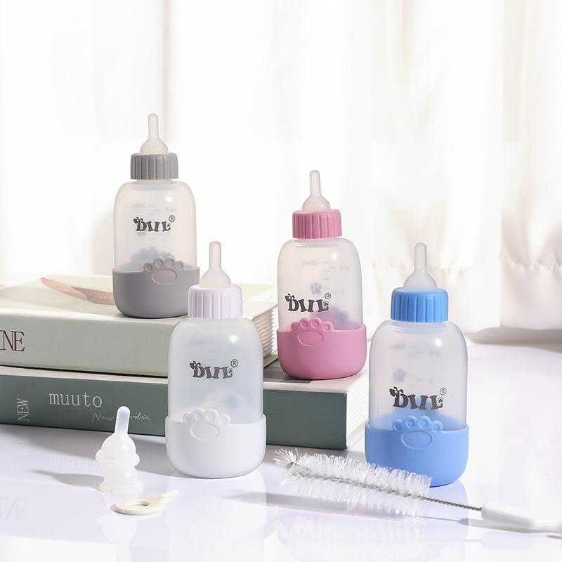 100ml 5pcs New Pp Cat Dog Baby Professional Feeding Milk Bottle Puppy Kitten Feeding Bottle Pet Cat Nursing Bottle