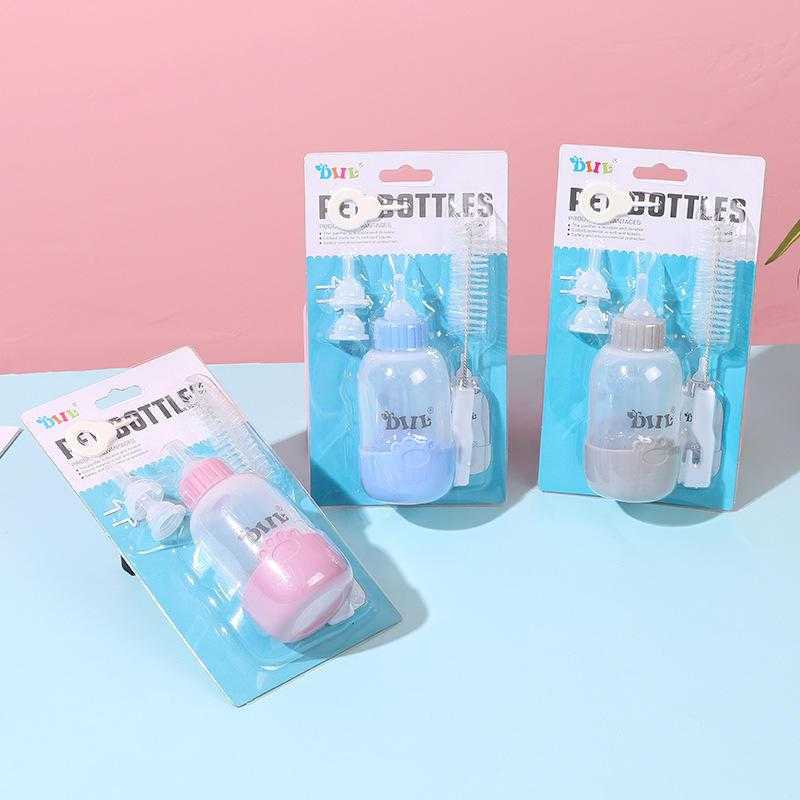 100ml 5pcs New Pp Cat Dog Baby Professional Feeding Milk Bottle Puppy Kitten Feeding Bottle Pet Cat Nursing Bottle