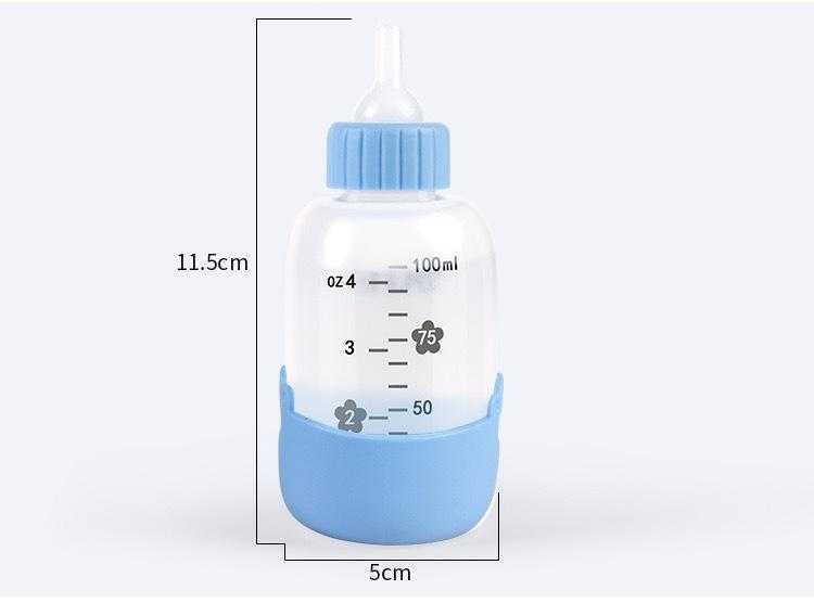 100ml 5pcs New Pp Cat Dog Baby Professional Feeding Milk Bottle Puppy Kitten Feeding Bottle Pet Cat Nursing Bottle