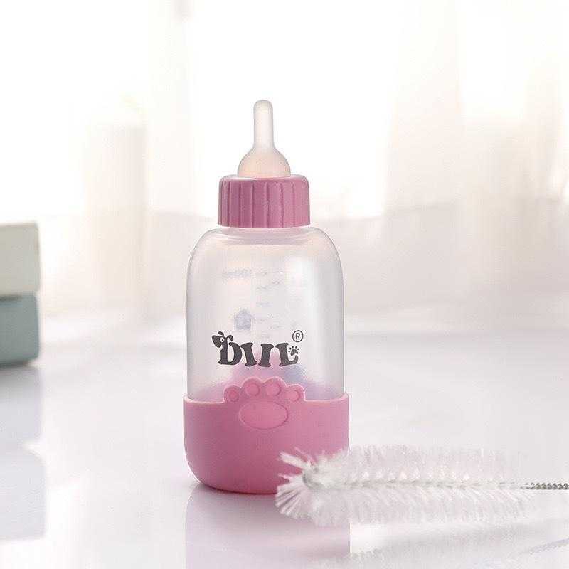 100ml 5pcs New Pp Cat Dog Baby Professional Feeding Milk Bottle Puppy Kitten Feeding Bottle Pet Cat Nursing Bottle