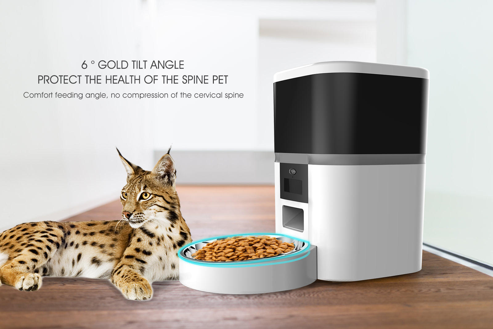 New Smart App Control Full Hd Wifi Pet Camera Food Dispenser 4l Dog Cat Pet Feeder