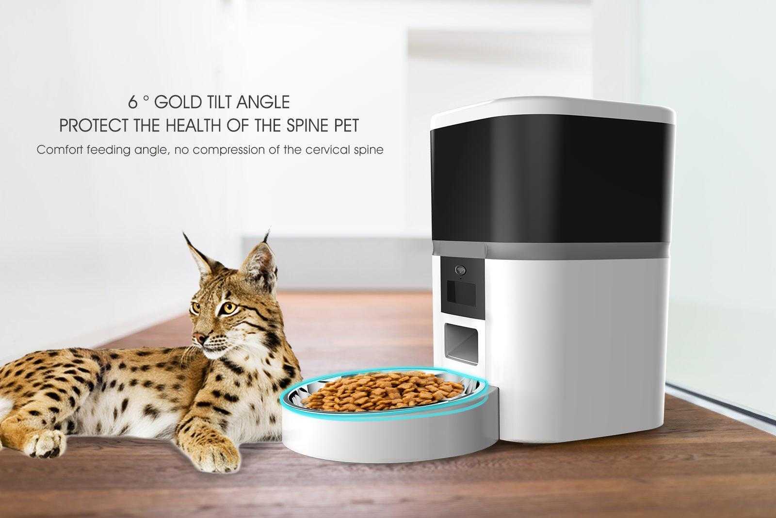 New Smart App Control Full Hd Wifi Pet Camera Food Dispenser 4l Dog Cat Pet Feeder