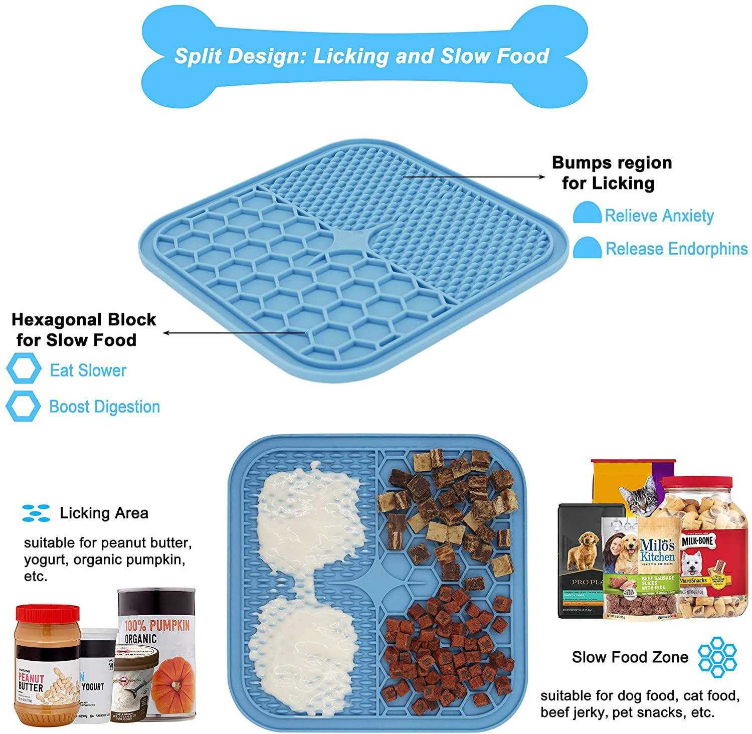 Wholesale Silicone Snuffle Mat Puzzle Toys Food Mat With Suction Cups Pet Slow Feeding Mat Dog Cat Lick Pad Bowls For Dogs