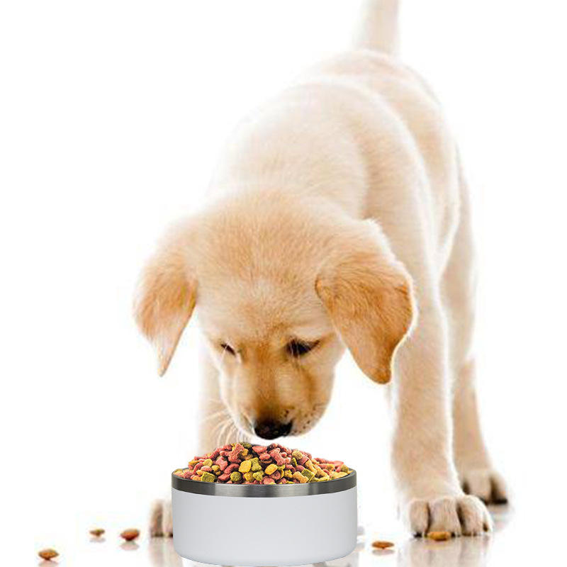 Hot Selling Dog Bowl 32oz 64oz Stainless Steel Powder Coating Pet Feeding Dog Bowls And Cat Food Bowls