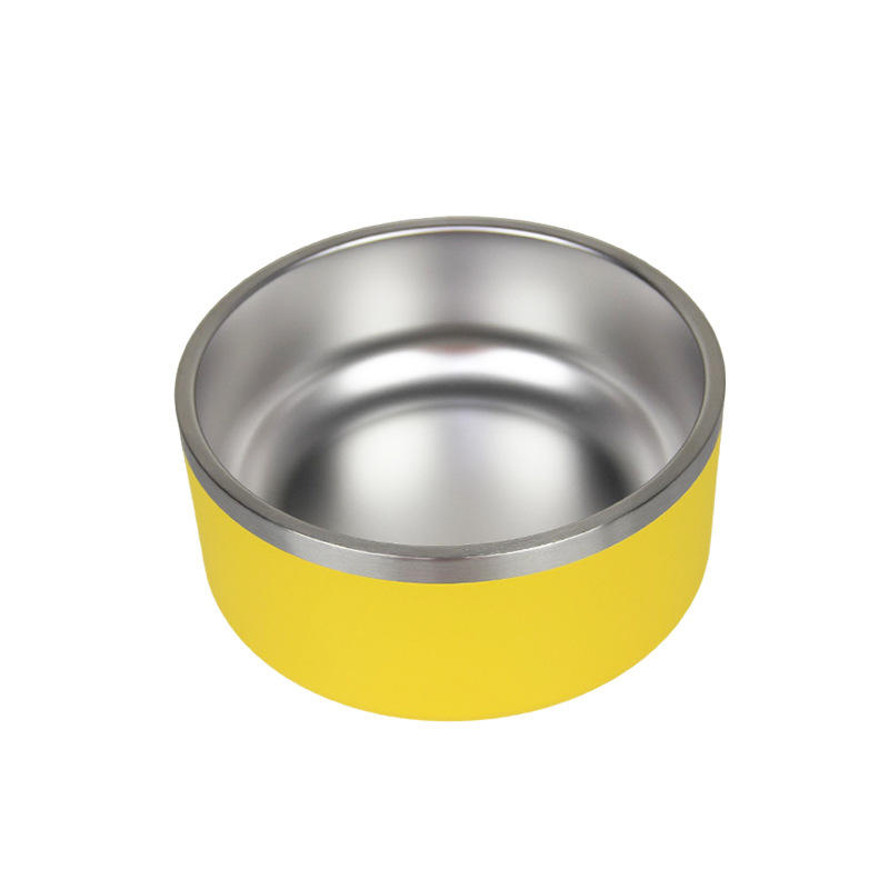 Hot Selling Dog Bowl 32oz 64oz Stainless Steel Powder Coating Pet Feeding Dog Bowls And Cat Food Bowls
