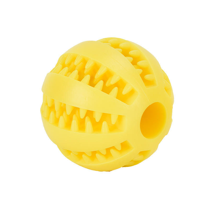 Hot Sale Eco-friendly Rubber Tooth Cleaning Food Snacks Feeding Interactive Dog Balls Toy Dog Toys Dog Accessories