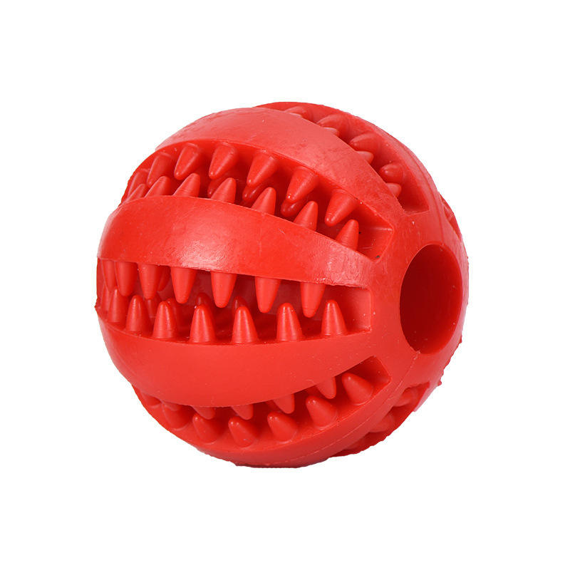 Hot Sale Eco-friendly Rubber Tooth Cleaning Food Snacks Feeding Interactive Dog Balls Toy Dog Toys Dog Accessories