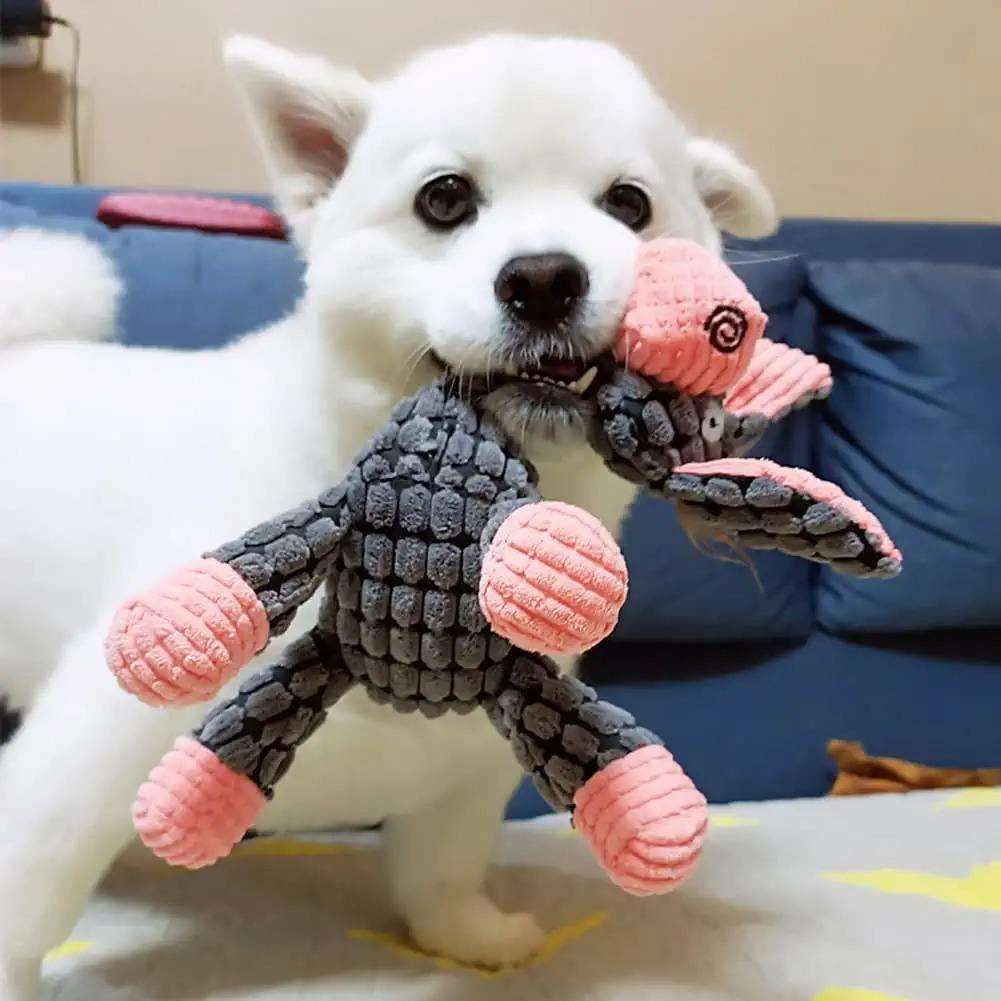 Factory Wholesale Plush Dog Toys Funny Donkey Interactive Bite Resistant Toy Puppy Squeaky Chew Toys