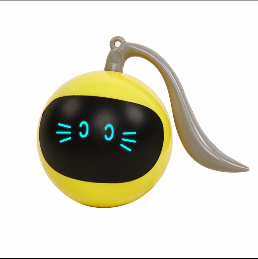 New Design Pet Smart Interactive Cat Toy Led Rotating Usb Recharge Kitten Electronic Ball Pet Toys