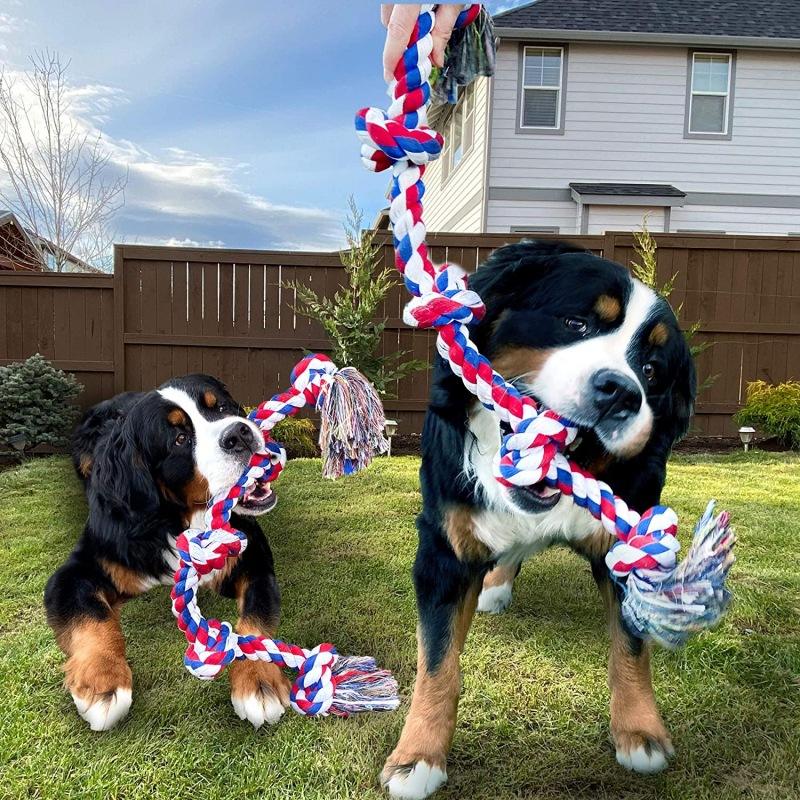Durable Dog Chew Rope Toys For Aggressive Chewers Dental Toys Puppy Dog Rope Toy For Playing