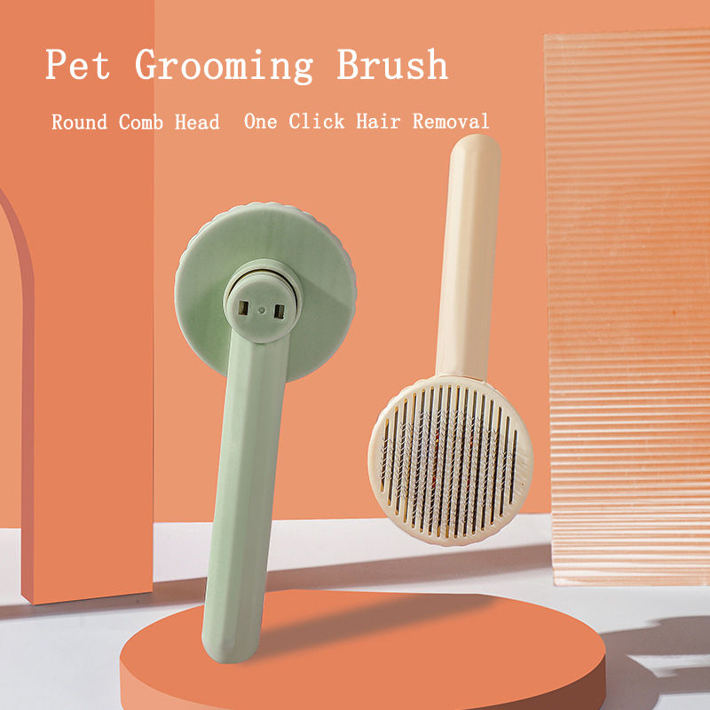 Pet Supplies Wholesale Hot Selling High-quality Remover Brush Dogs And Cats Self-cleaning Comb Pet Grooming Massage Brush