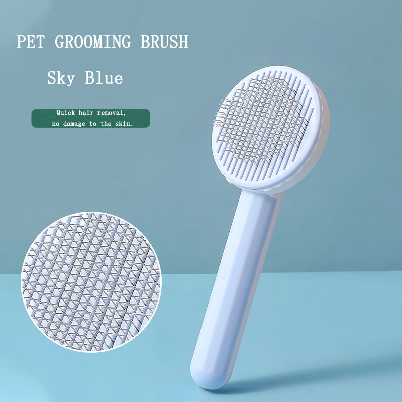 Pet Supplies Wholesale Hot Selling High-quality Remover Brush Dogs And Cats Self-cleaning Comb Pet Grooming Massage Brush