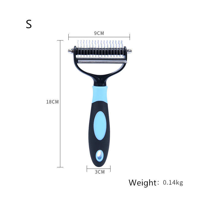 Hot Sale 2 In 1 Dog Hair Eliminator Dog Shedding Brush Hair Grooming Comb For Dog Cat