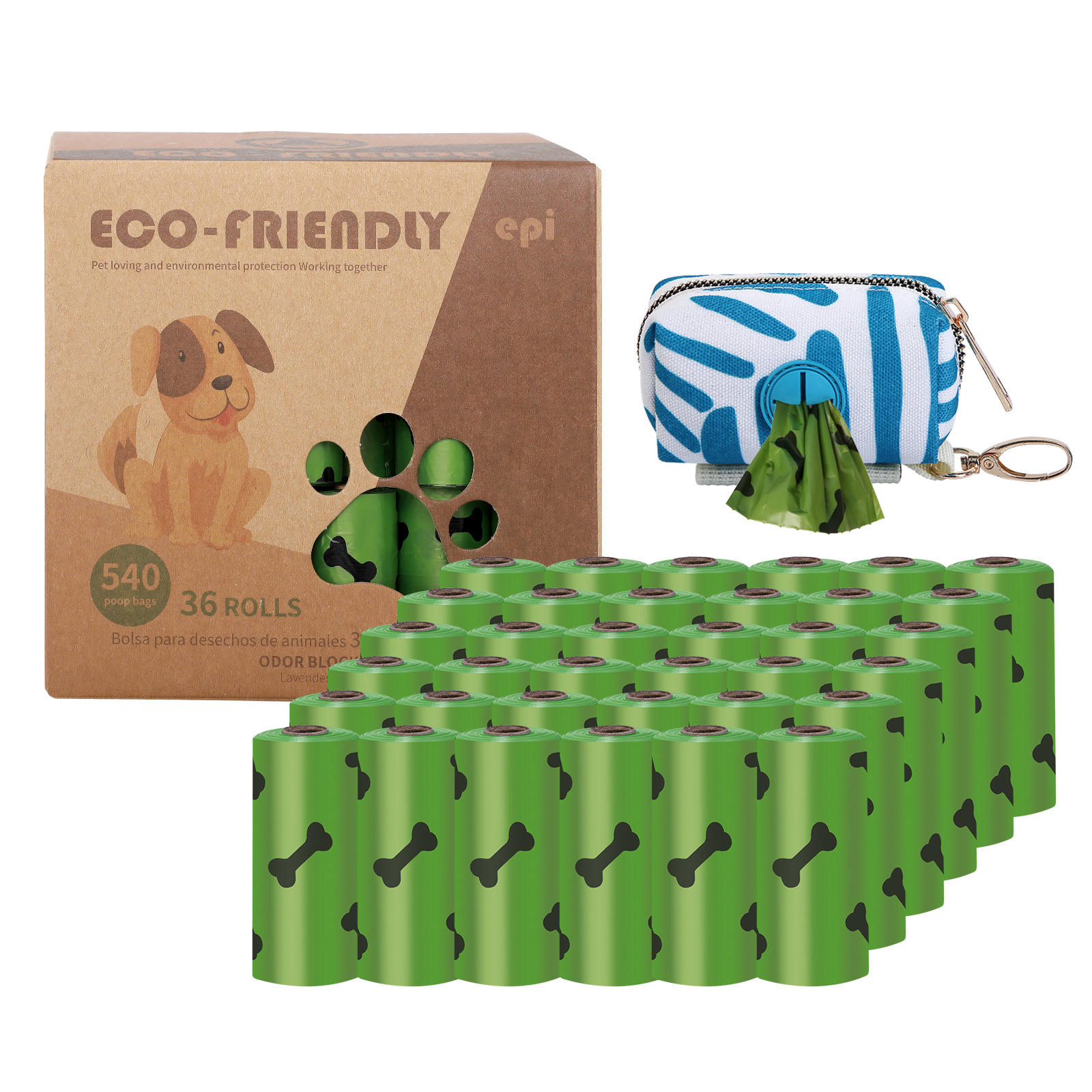 Wholesale Hundekotbeutel Pet Waste Disposal Epi+hdpe Compostable Biodegradable Plastic Dog Garbage Poop Bag