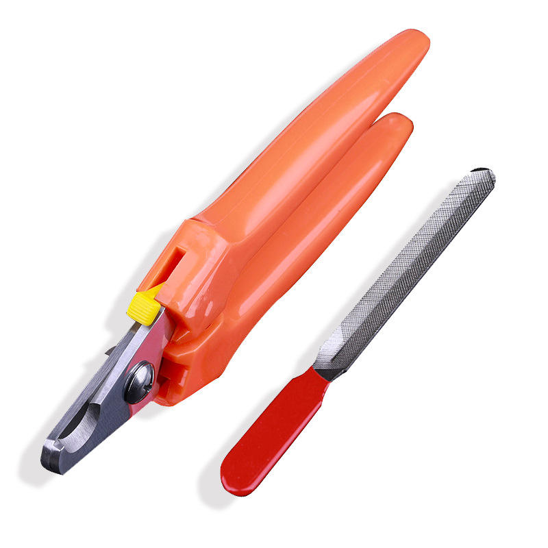Wholesale Hot Sale Stainless Steel Half Moon Type Orange Pet Grooming Nail Clippers Dog Cat Nail Scissors