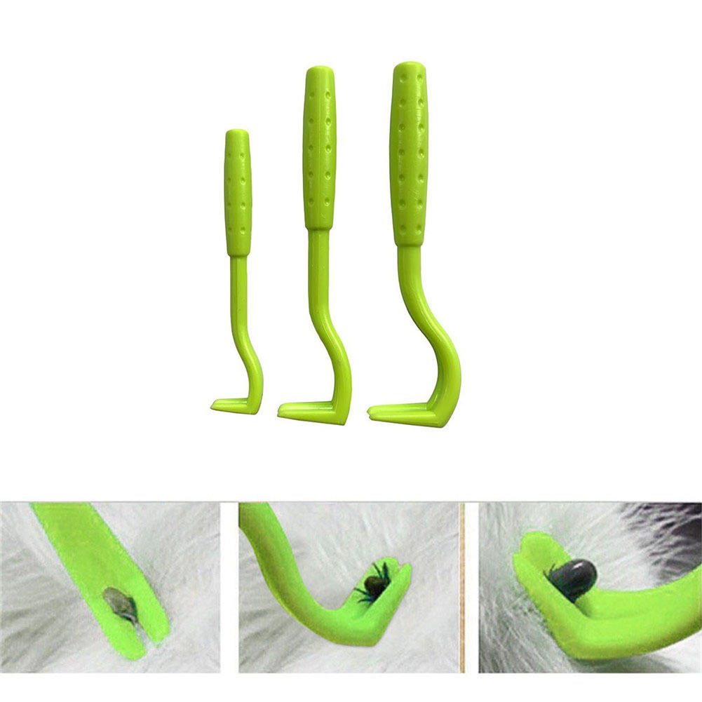Hot 3pcs Pet Flea Remover Tool Scratching Hook Pet Dog Grooming Supplies Tick Picker Removal Tool Pet Comb