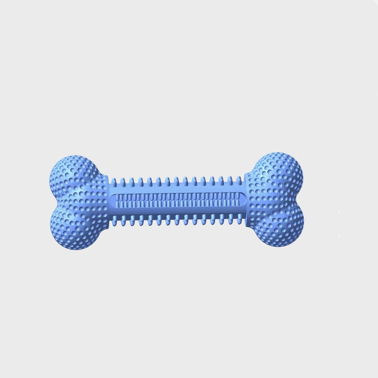 Manufacturer Custom Patent Golf Bone Shape Pet Chew Toy Food Grade Nature Rubber Tpr Durable Pet Tooth Cleaning Dog Chew Toys