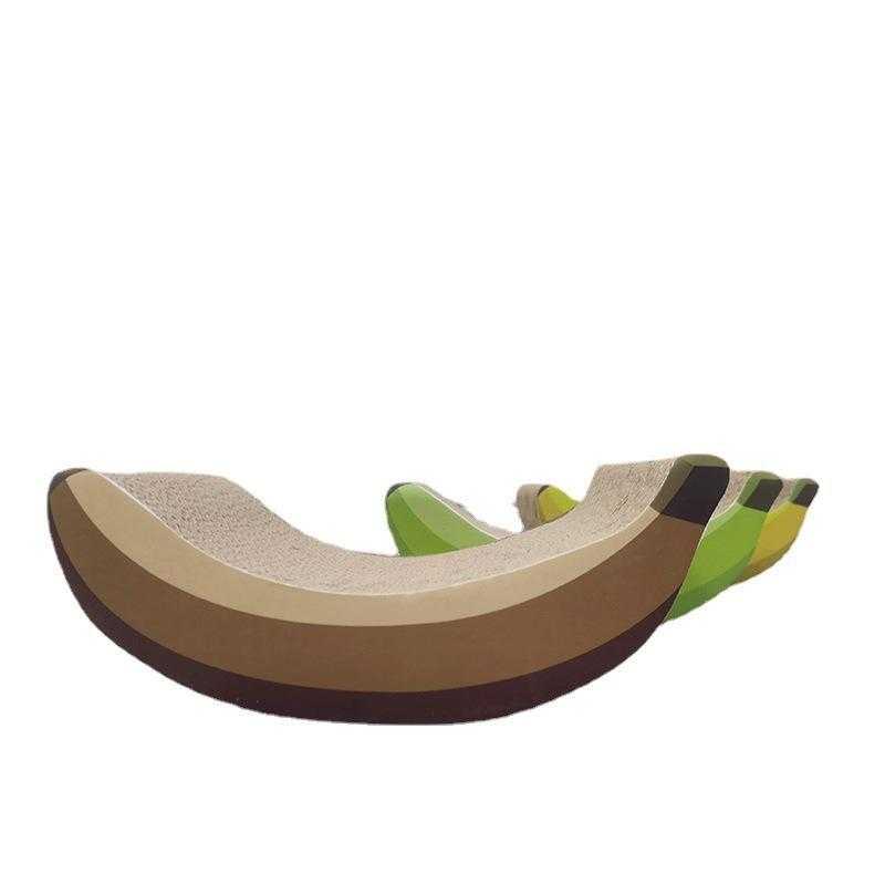 Hot Sale Banana Shape Pet Climbing Frame Cat Scratching Board Products Cat Scratch Sofa Protector Cat Scratching Post With Bed