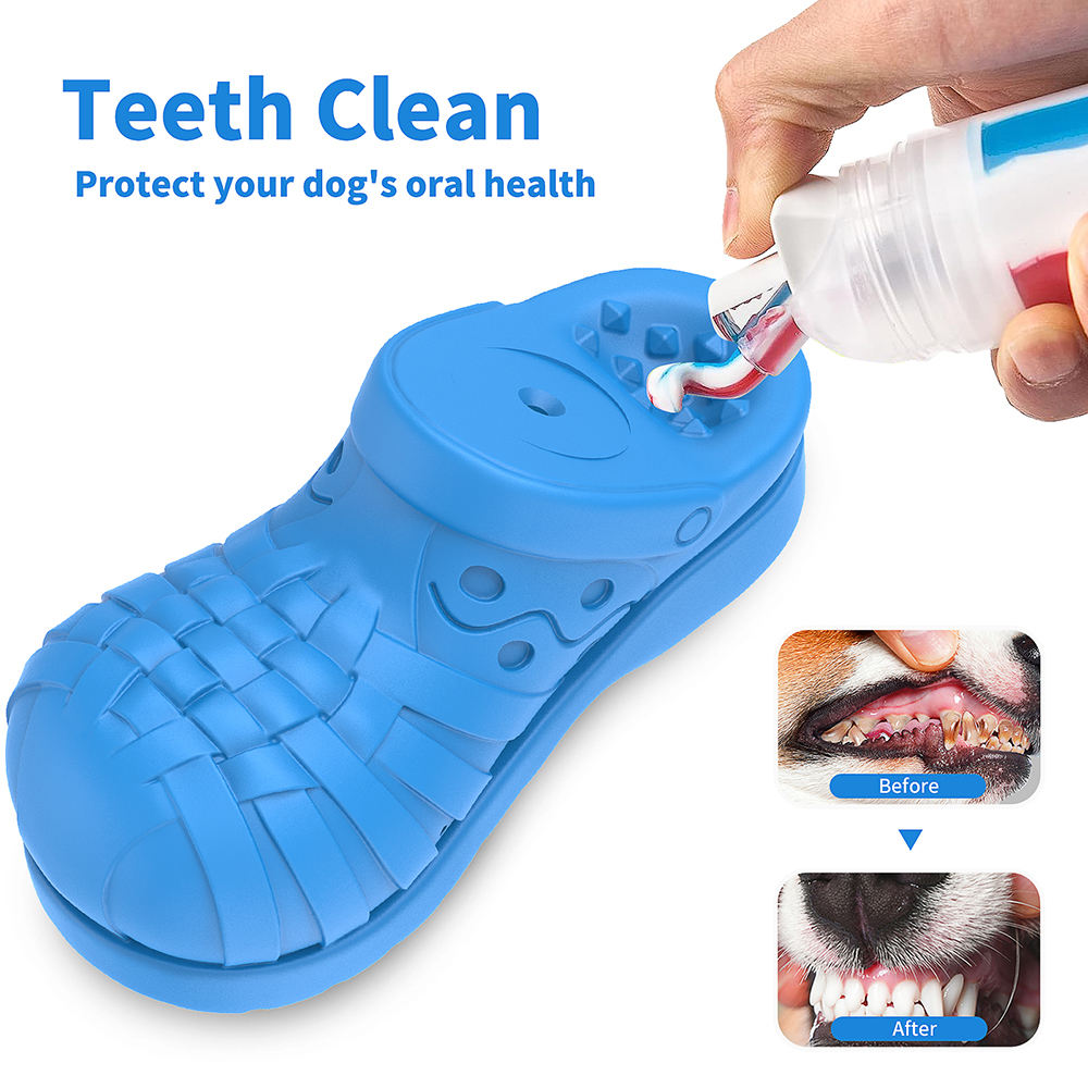 Amazon Top Seller Ultra Durable Non-toxic Pet Tooth Cleaning Interactive Bone Toys Rubber Dog Chew Toy For Aggressive Chewers