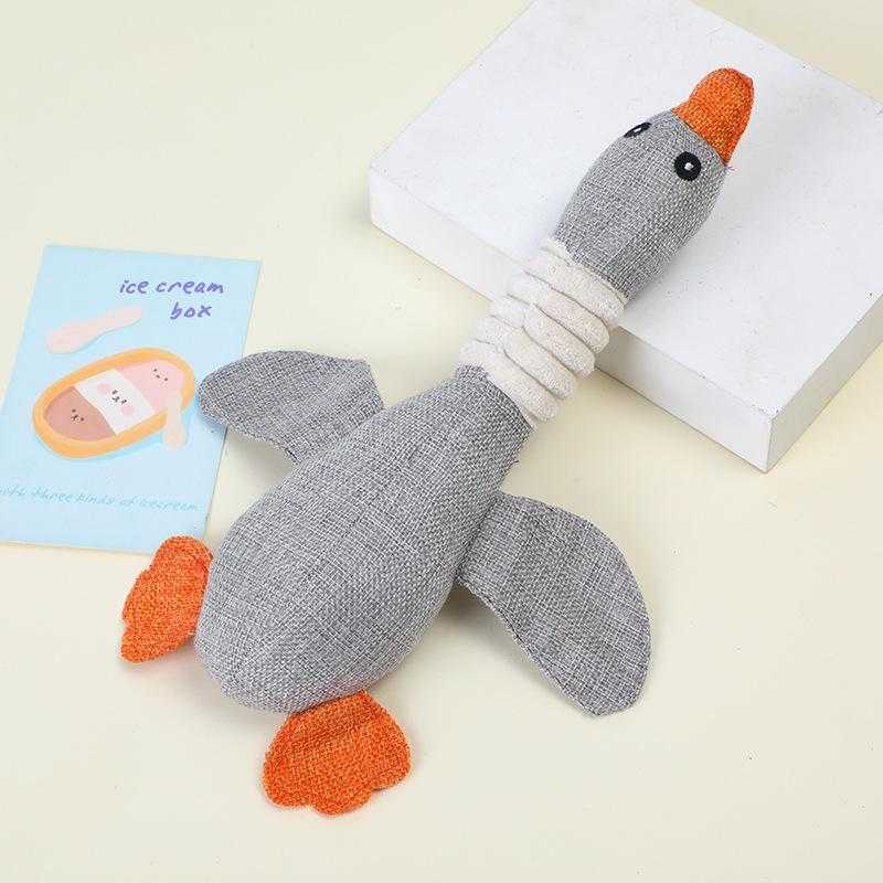 Customized Hot Sale Plush Dog Toys Stuffer Animals Cute Plush Toy Custom Small Pet Dog Wild Goose Soft Plush Toys