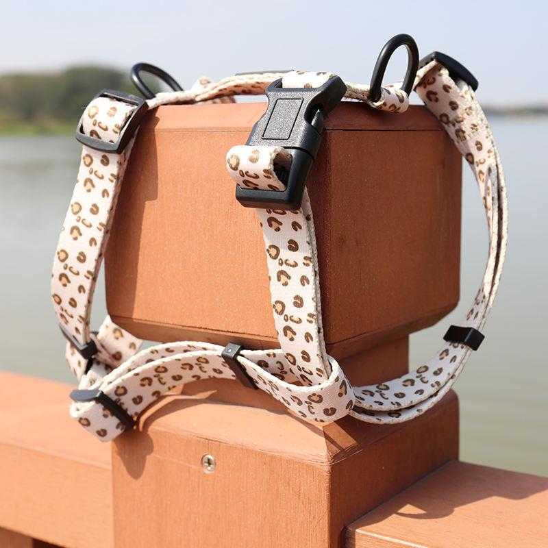 Fashion H Shape Dog Vest Harness Soft Adjustable Polyester Puppy Dog Chest Strap Harness