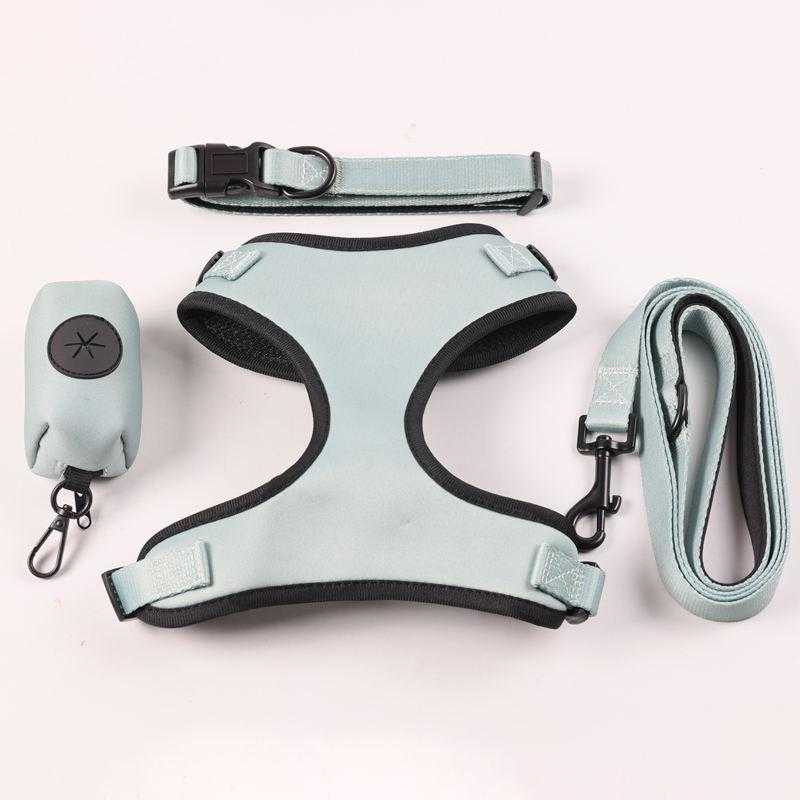 Hot Sale High Quality Adjustable Neoprene Customized Strong Cute Puppy Korean Dog Pet Harness For Dogs