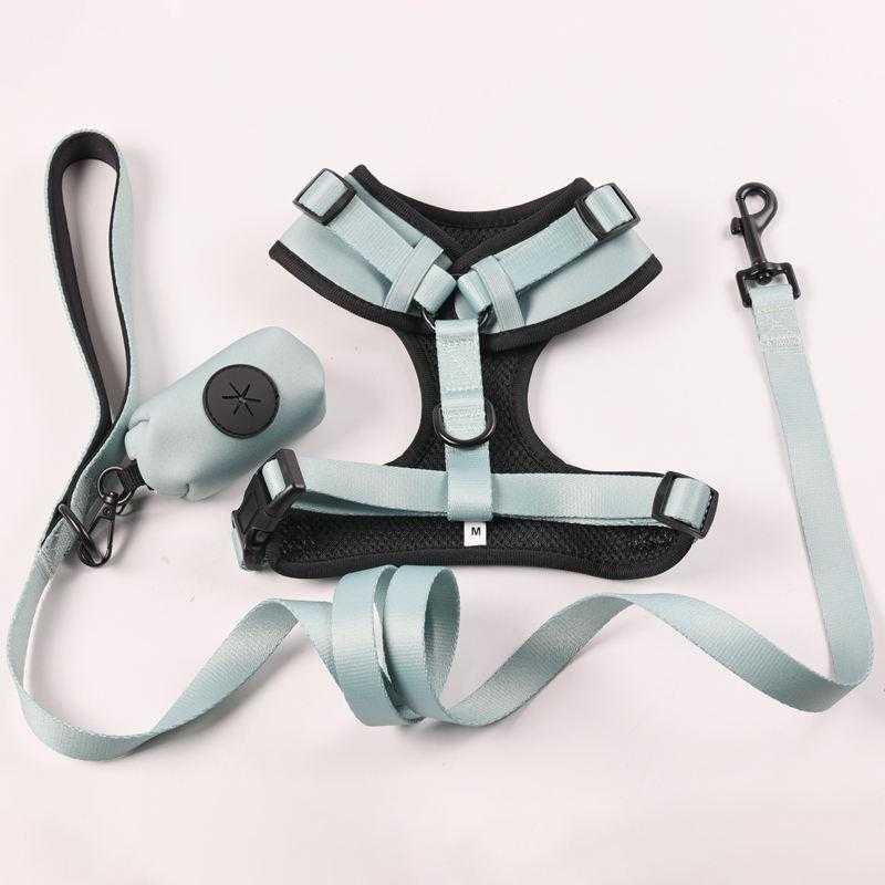 Hot Sale High Quality Adjustable Neoprene Customized Strong Cute Puppy Korean Dog Pet Harness For Dogs