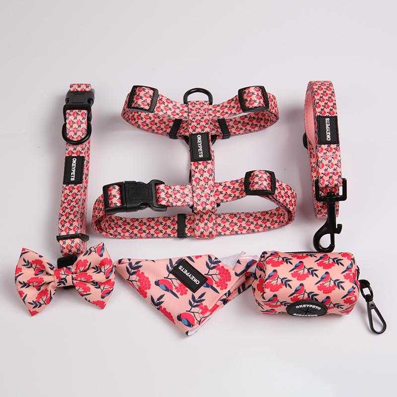 Custom Designer Dog Harness No Pull Adjustable Polyester Cat Dog Vest Harness