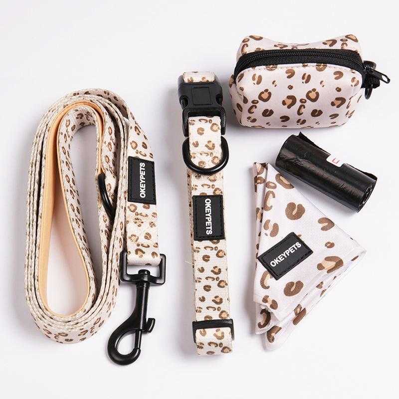 Personalized Dog Harness Lead And Poop Bags Adjustable Pet Cat Mesh Vest Custom Brand Label Reflective Dog Harness
