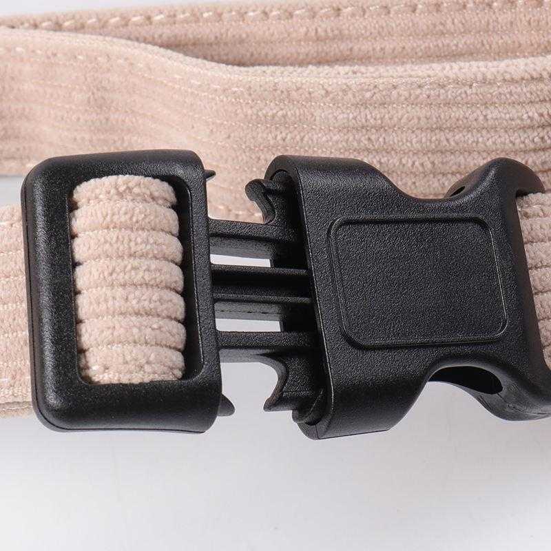 Customized Plain Colors Brown Pvc Private Label Corduroy Dog Strap "h" Harness No Pull For Small Medium Pet