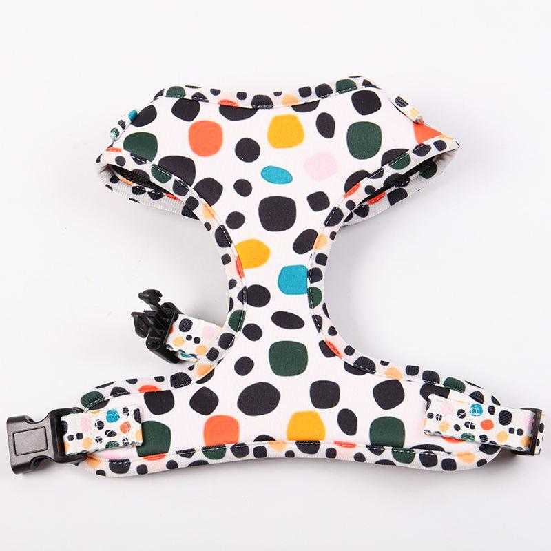 Pets Accessories Customized Popular Sturdy Hot Selling Adjustable Collar Leash Opp Bag And Carton Pack Dog Luxury Print Harness