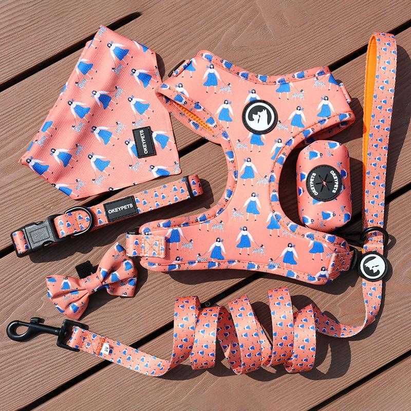 Winter Pet Products Soft Mesh Corduroy Dog Harness No Pull With Custom Label For Medium Breed Dogs
