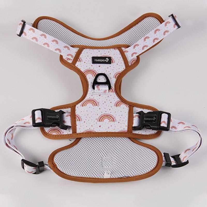 No Pull Adjustable Pet Harness Reflective Working Training Dog Harness For Large Dogs With Durable Metal Ring