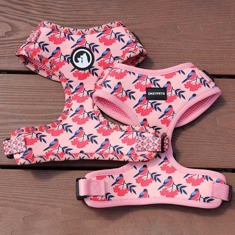 Bulk Outdoor Walking Pet Harness Neck Adjustable Sublimation Logo Multi Color Chest Harness For Dogs