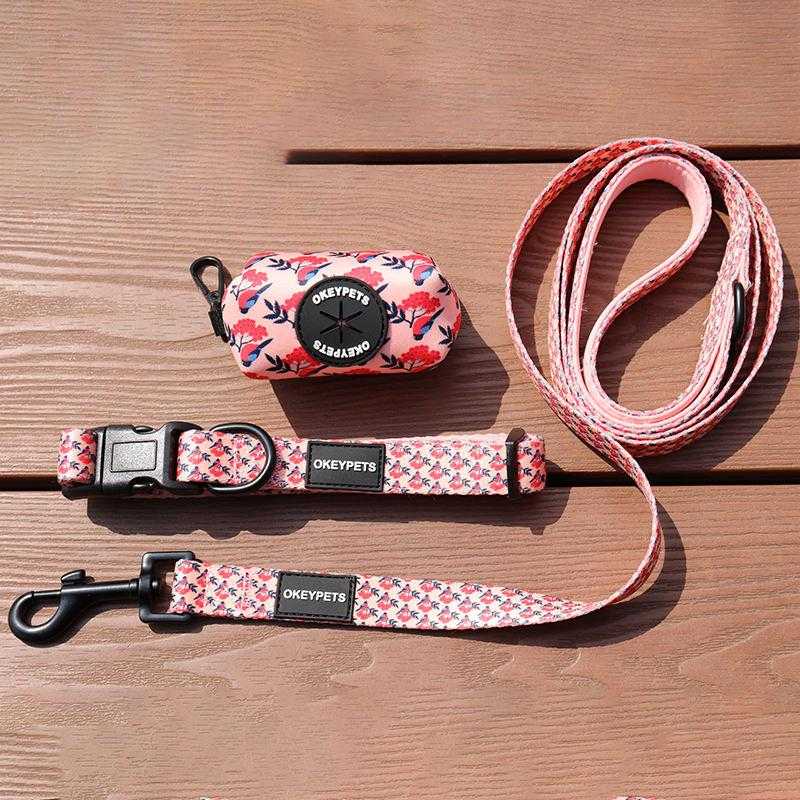 Bulk Outdoor Walking Pet Harness Neck Adjustable Sublimation Logo Multi Color Chest Harness For Dogs