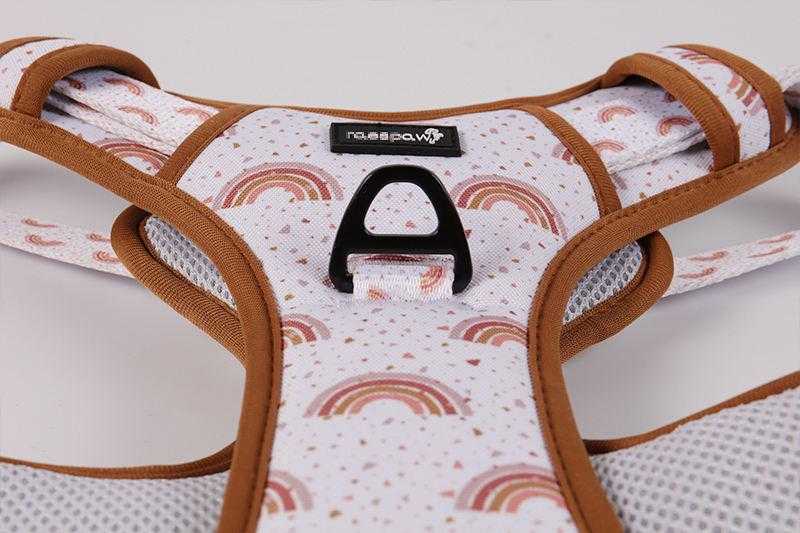 Pet Supplier Oxford Nylon Durable Fashion Oem Pattern Designer No Pull Big Dog Harness Vest Set For Large Dogs