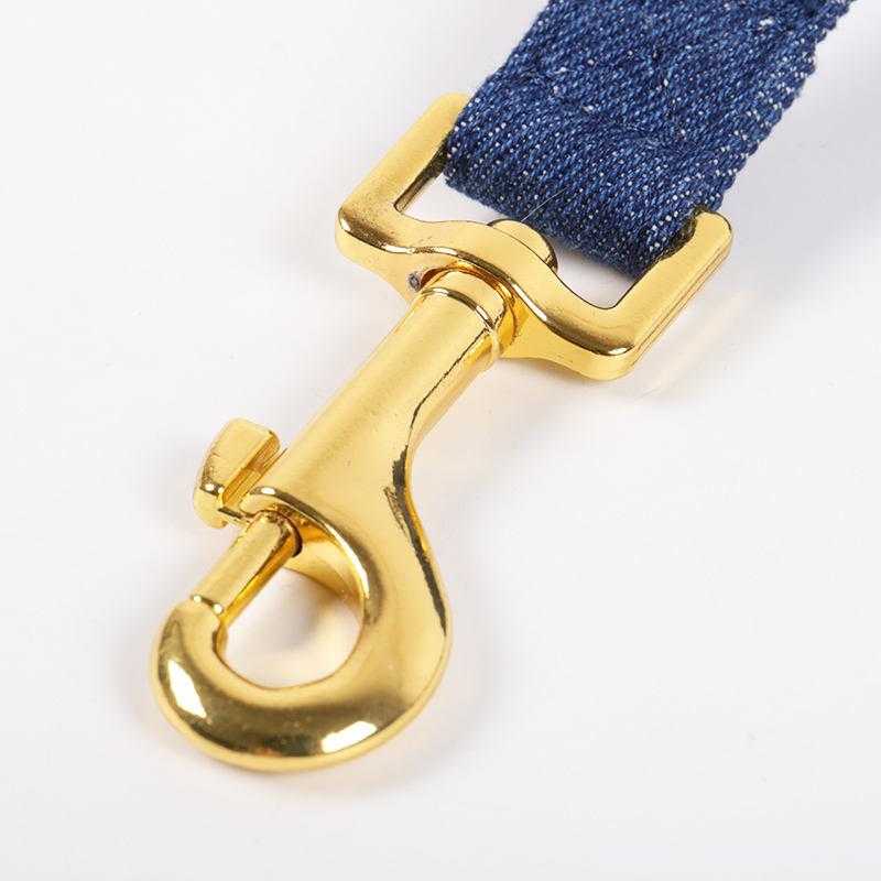 New Pet Supplies Puppy Dog Harness Custom Cute Dog Body Harness Personalized Adjustable Designer Denim Dog Harness