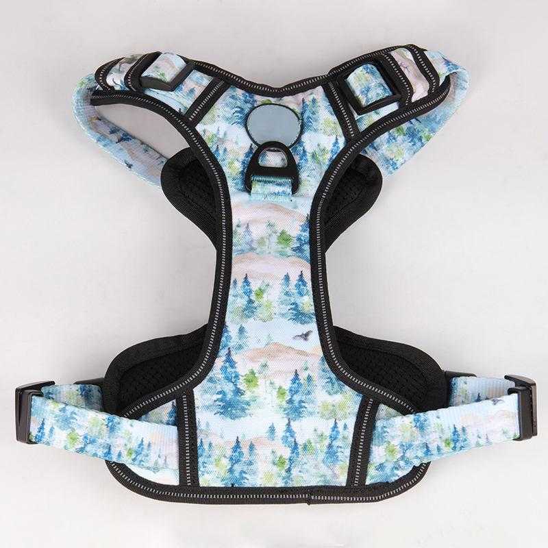 Luxury Fashion Outdoor Pet Vest Set Nylon Oxford Custom Color Strong Big Dog Harness Jacket Vest