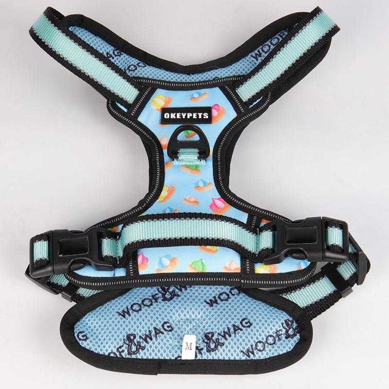 Luxury Fashion Outdoor Pet Vest Set Nylon Oxford Custom Color Strong Big Dog Harness Jacket Vest