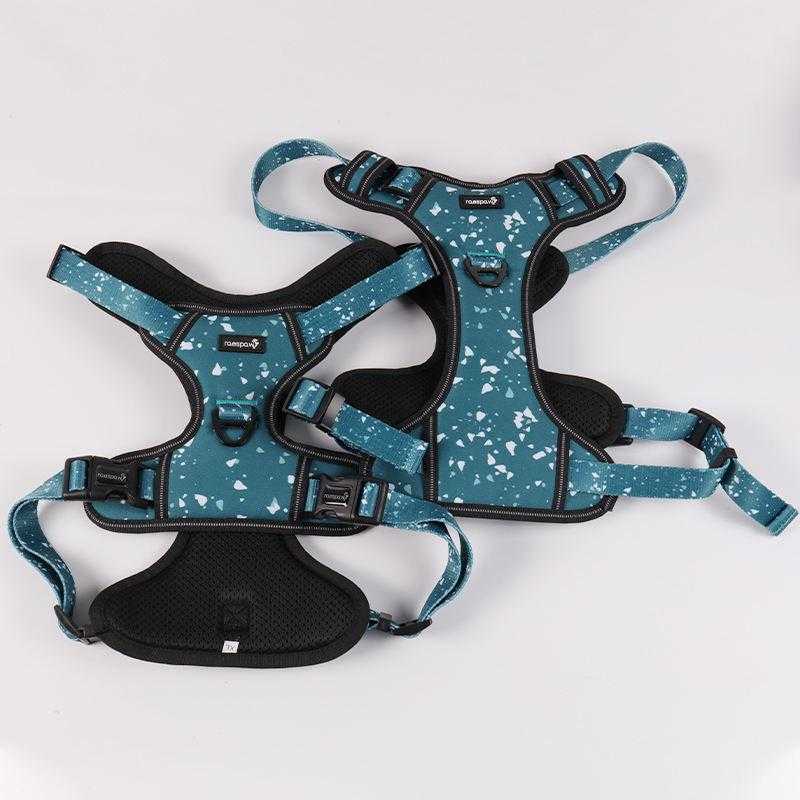 Heavy Duty Pet Vest Set Packaging Nylon Oxford Adjustable No Pull Dog Harness Vest Medium Large Breed