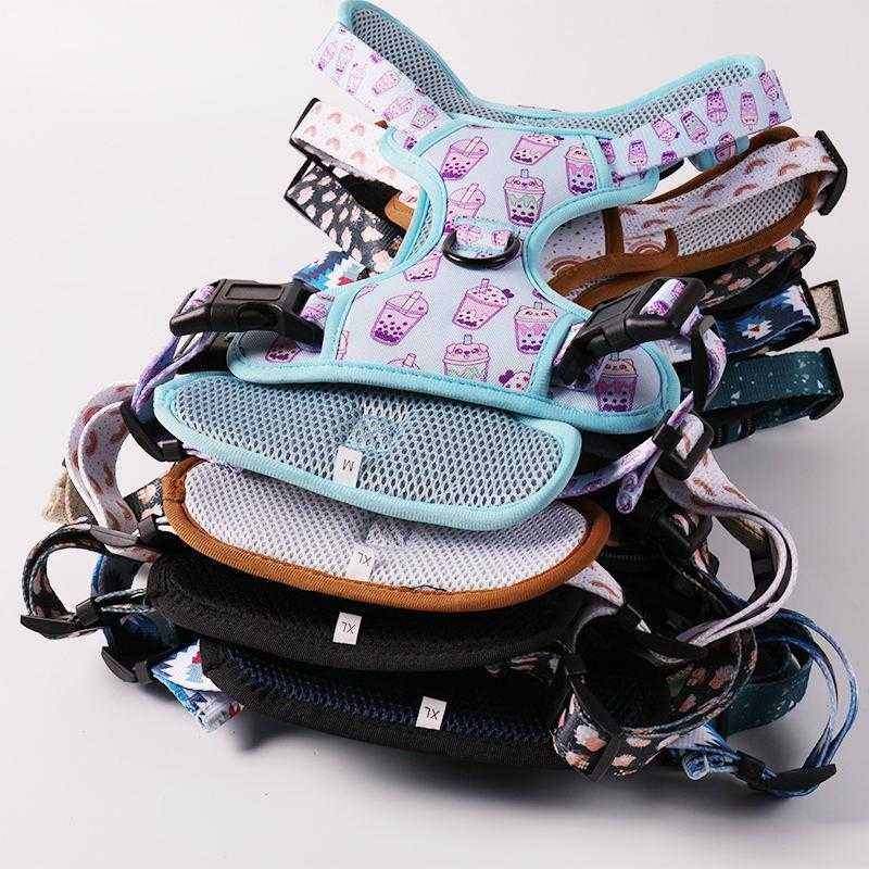 Heavy Duty Pet Vest Set Packaging Nylon Oxford Adjustable No Pull Dog Harness Vest Medium Large Breed