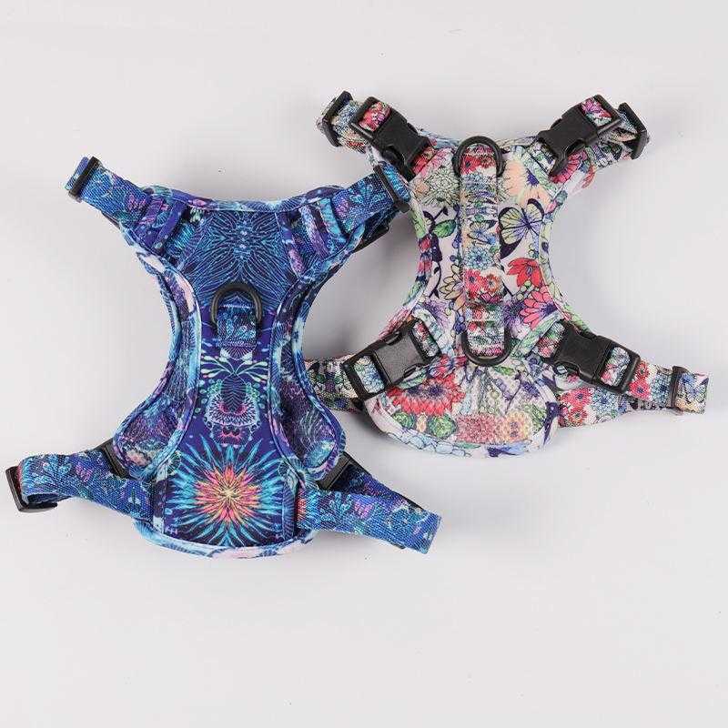 Heavy Duty Pet Vest Set Packaging Nylon Oxford Adjustable No Pull Dog Harness Vest Medium Large Breed